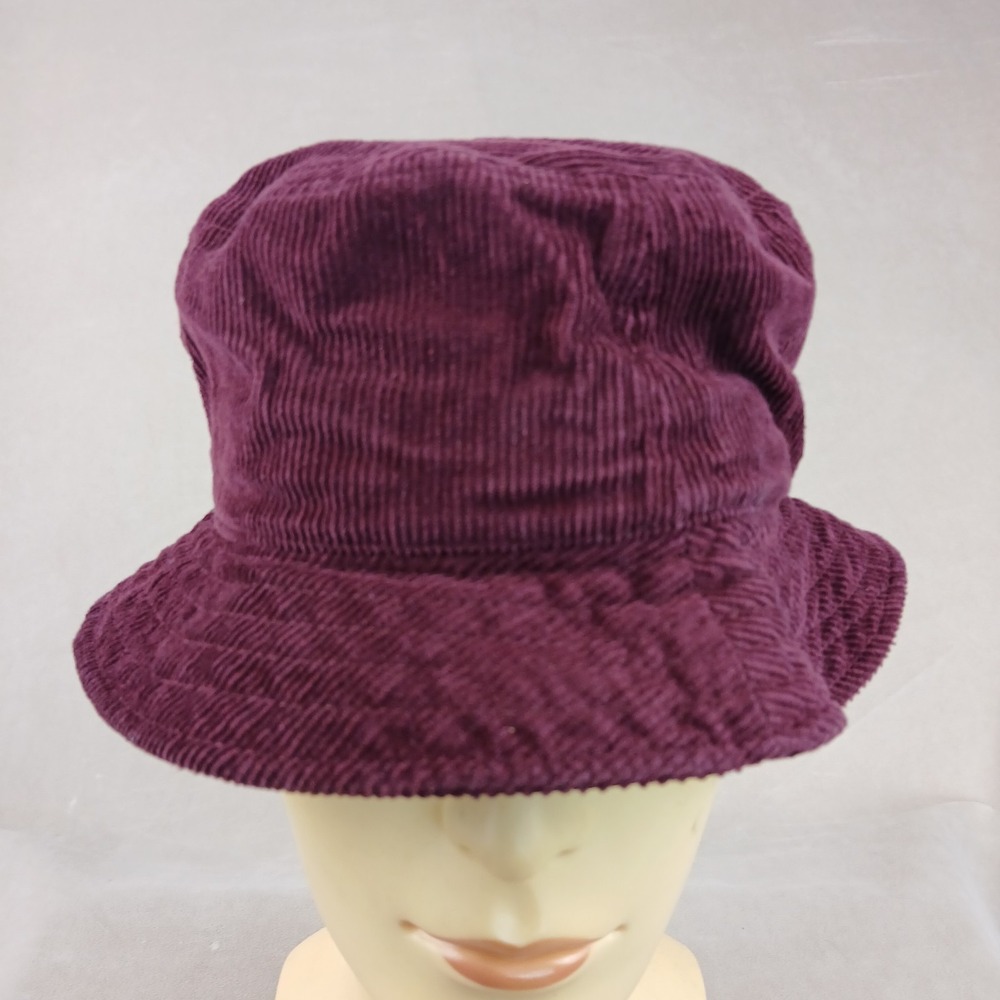 C&C California Corduroy Bucket‎ Hat Burgundy Fits Up To 23" Head
